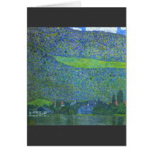 Unterach beim Attersee durch Gustav Klimt Karten