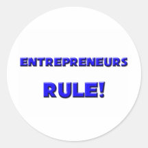 Unternehmer-Regel! Runde Sticker