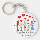 Unterricht ist eine Arbeit des Herzens Keychain Schlüsselbänder