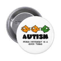 Unterschiedlich sein - Autismusentwurf Anstecknadelbutton