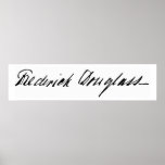 Unterschrift des Abolitionisten Frederick Douglass Posterdrucke