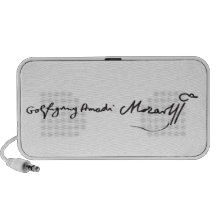 Unterschrift des Musikers Wolfgang Amadeus Mozart Mobile Lautsprecher