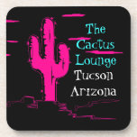 Untersetzerrosa Saguaro-Kaktus-Tucson-Neonaufentha