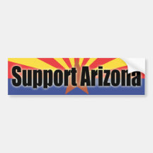 Unterstützung Arizona Autoaufkleber