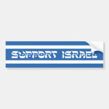 Unterstützung Israel Autosticker