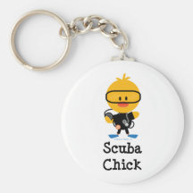 Unterwasseratemgerät-Küken Keychain Schlüsselbänder