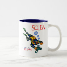 UNTERWASSERATEMGERÄT MEIN LEBEN MEIN SPORT KAFFEE TASSE