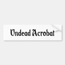 Untoter Akrobat-Stoßaufkleber Auto Sticker