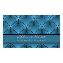 Unvergleichliche Eleganz-Visitenkarte, blau