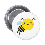 unverschämter Bienenknopf Anstecknadelbutton