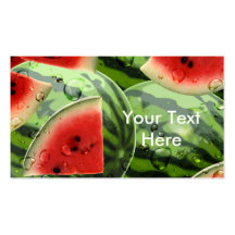 Unzerstörbares Papier der Wassermelone-Visitenkart