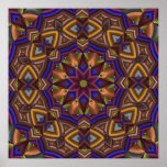 Ureinwohner-Meditations-Mandala Plakat