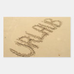Urlaub - leerer Strand des Feiertags Sticker