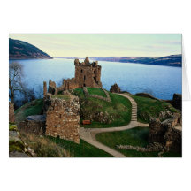 Urquhart Schloss, Loch Ness, Schottland Karte