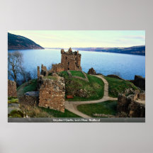 Urquhart Schloss, Loch Ness, Schottland Poster