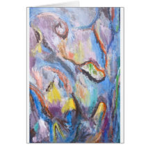 Ursprung der Art (abstrakter Expressionismus) Grußkarte