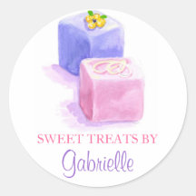 Ursprüngliche Illustrations-Petit-Fours Aufkleber