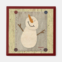 Ursprünglicher Schneemann-Magnet Kühlschrankmagnet