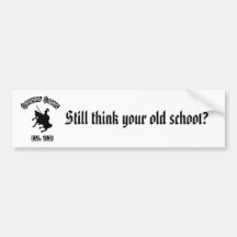Ursprüngliches gotisches Schwarzes, denken noch Ih Auto Sticker