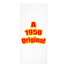 Ursprüngliches Rot 1950 Kartendruck
