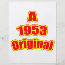 Ursprüngliches Rot 1953 Flyer