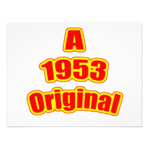 Ursprüngliches Rot 1953 Individuelle Ankündigung