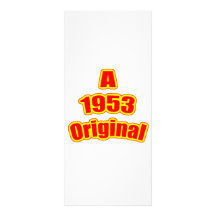 Ursprüngliches Rot 1953 Personalisierte Werbekarte