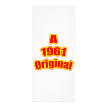 Ursprüngliches Rot 1961 Individuelle Werbe Karte