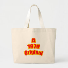 Ursprüngliches Rot 1970 Einkaufstaschen