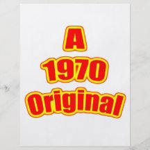 Ursprüngliches Rot 1970 Flyerbedruckung