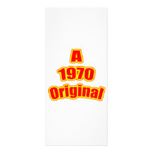 Ursprüngliches Rot 1970 Individuelle Werbekarte