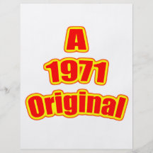 Ursprüngliches Rot 1971 Flyerdesign