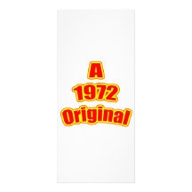 Ursprüngliches Rot 1972 Individuelle Werbekarte