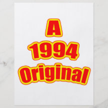 Ursprüngliches Rot 1994 Flyerdesign