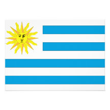 Uruguay-Flagge Einladungskarte