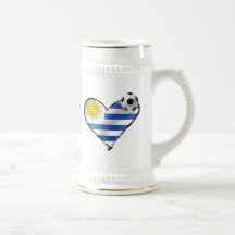 Uruguay-Flaggenfußball futbol te Amo-Geschenke Tasse
