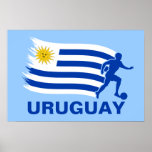 Uruguay-Fußball-Flagge Plakate