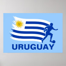 Uruguay-Fußball-Flagge Plakate