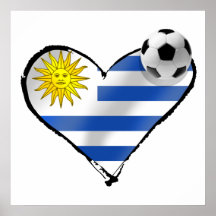 Uruguay-Fußballt-shirts und -geschenke Plakatdrucke