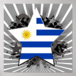 Uruguay-Stern Posterdrucke