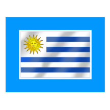 Uruguayische Flagge von Urugauy Geschenken und T-S Postkarten