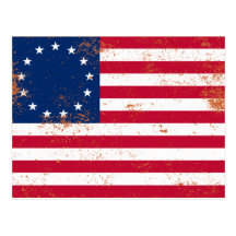 US-Flagge 1776 Postkarten