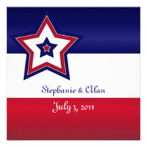 US Flagge, das Einladungen Wedding ist einladungen