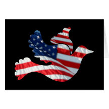 US-Flaggen-Taube Karte
