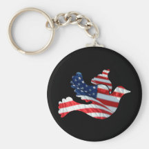 US-Flaggen-Taube Schlüsselanhänger