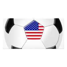 US-Fußball Fotokarte