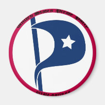 US-Piraten-Party Kühlschrankmagnete