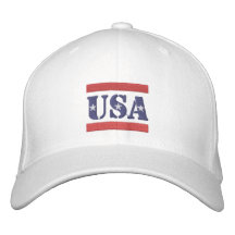USA 2W BESTICKTES CAP