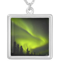 USA, Alaska, Chena heiße Quellen. Aurora Borealis  Amulett