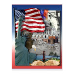 USA-Amerikaner-Symbole Postkarten